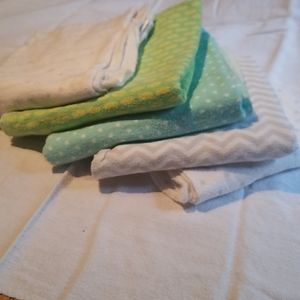 5 recieving blankets